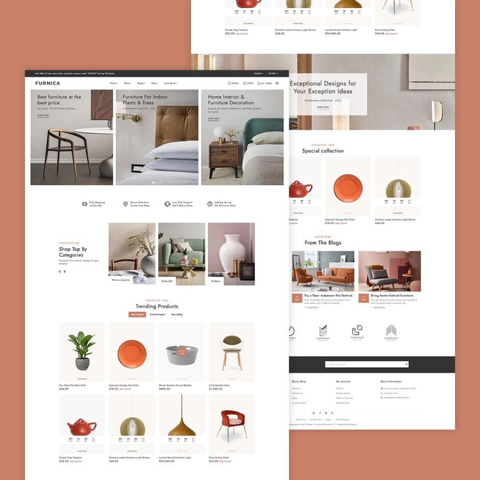 Furnica - Shopify Responsive Theme For Home Decor, Furniture, Art & Crafts
