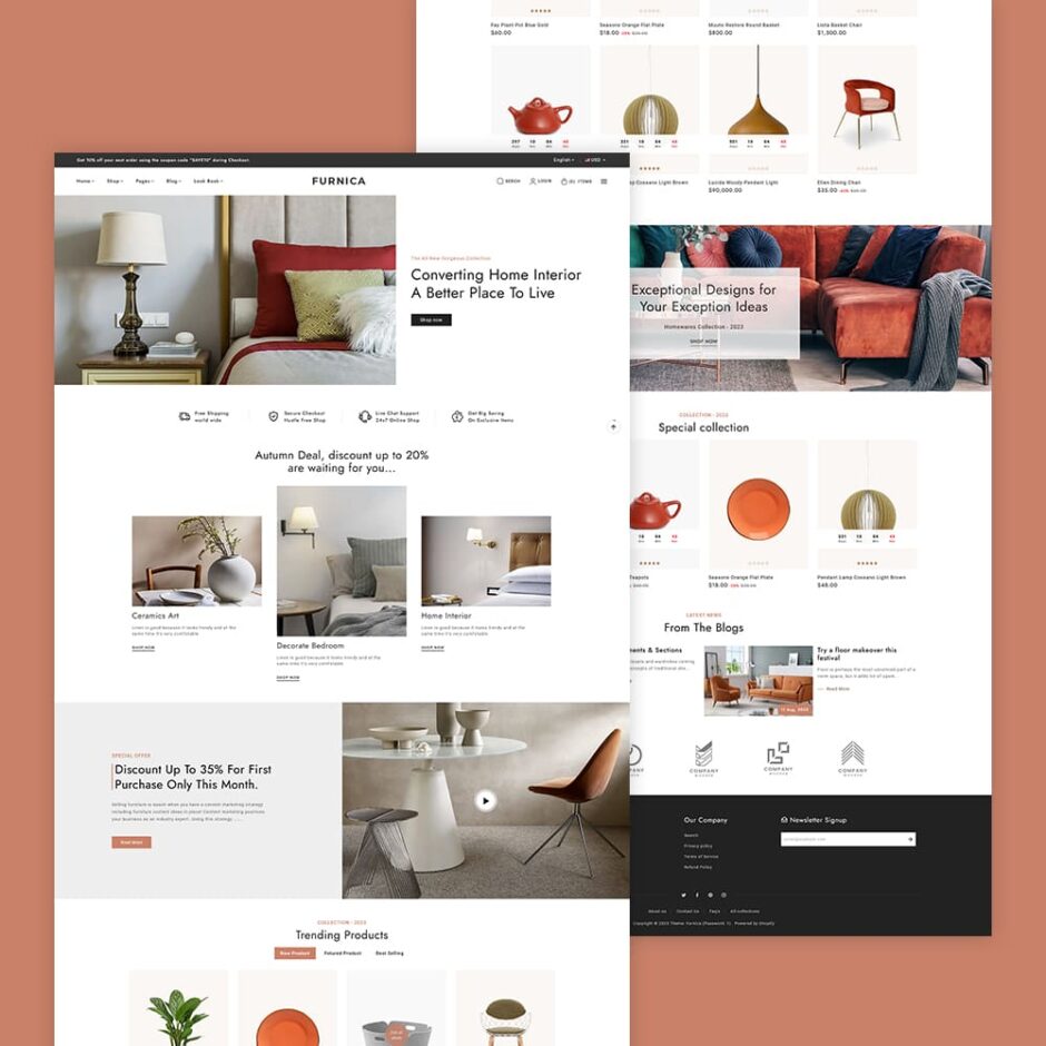 Furnica - Shopify Responsive Theme For Home Decor, Furniture, Art & Crafts
