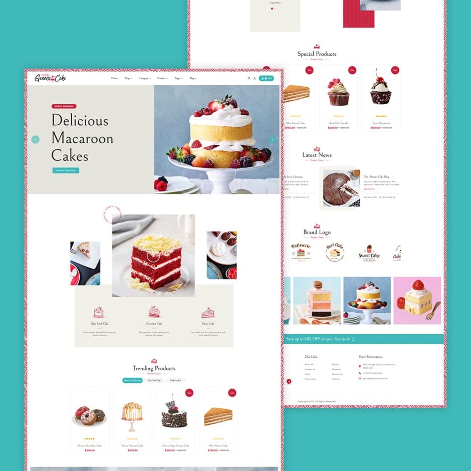 Genoise - WooCommerce Theme For Cake, Bakery, Pastry & Dessert Shop