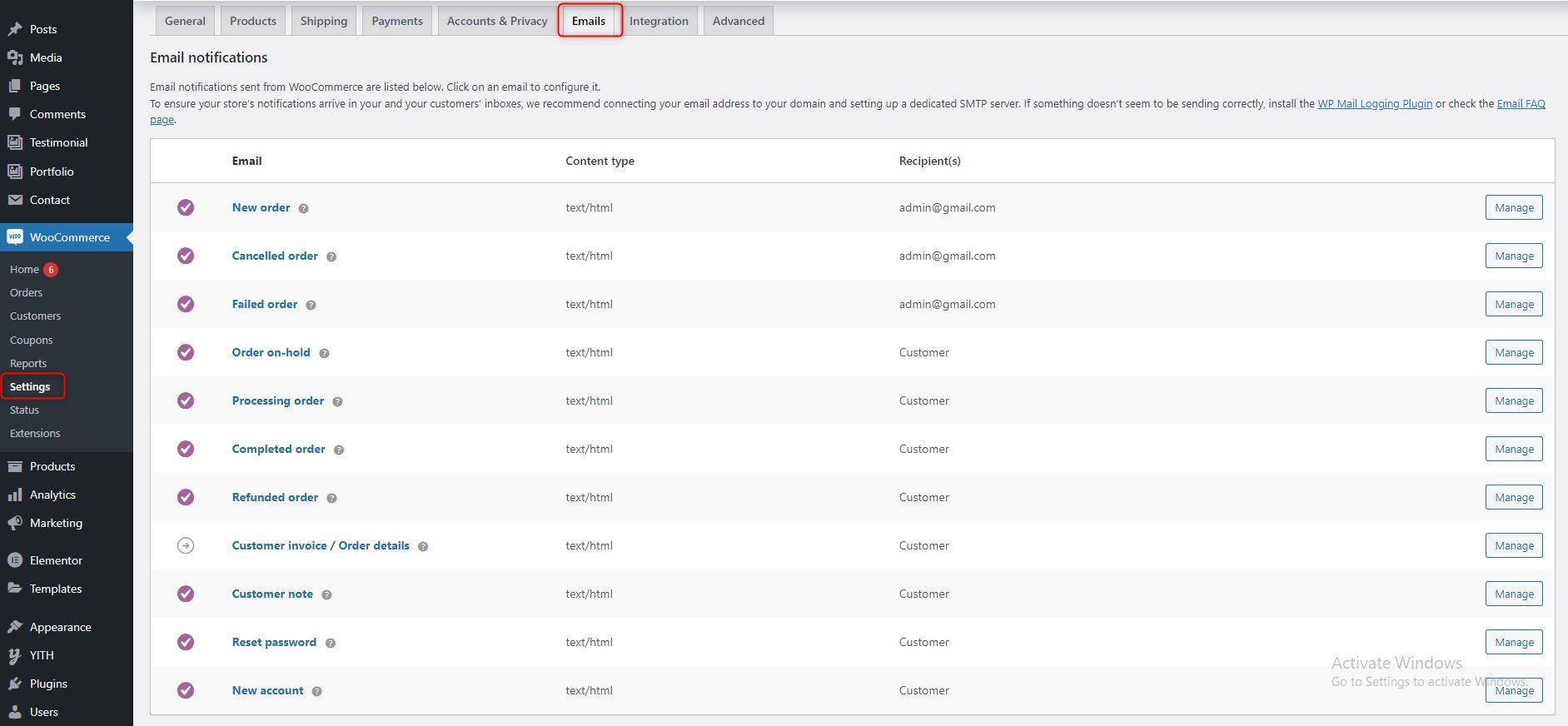 WooCommerce - How to Set WooCommerce Order Confirmation Email