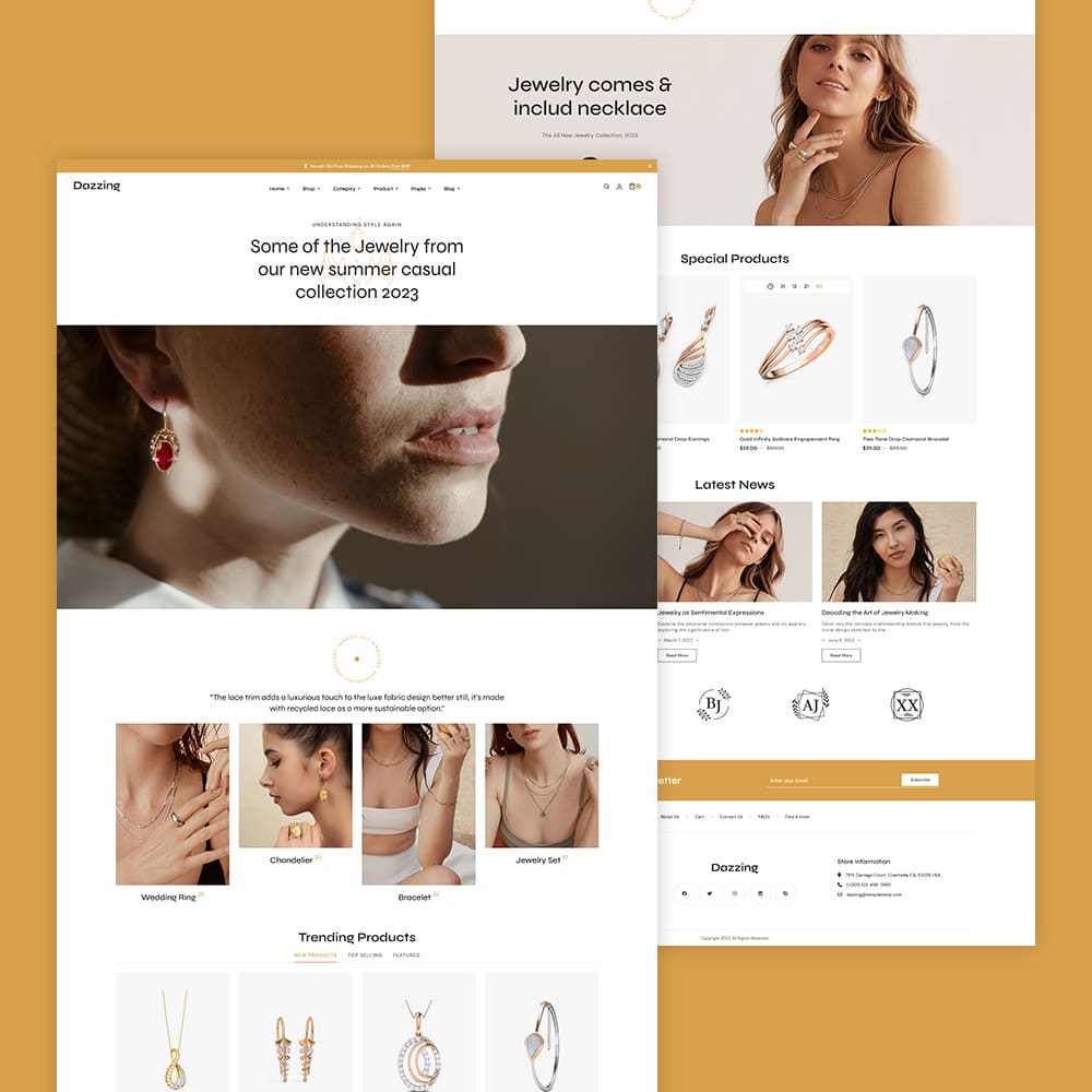 Dazzing - Jewelry Store WooCommerce Responsive Theme