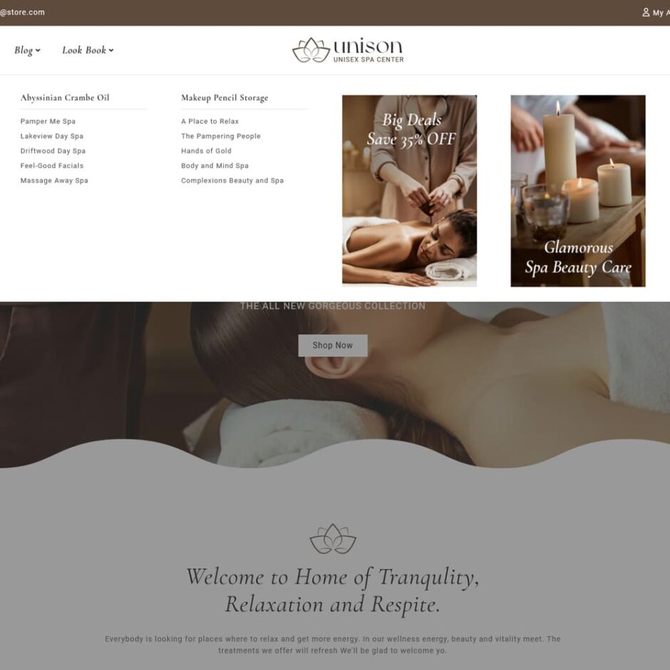 Unison - Shopify Responsive Theme for Spa, Beauty, Health & Wellness Stores
