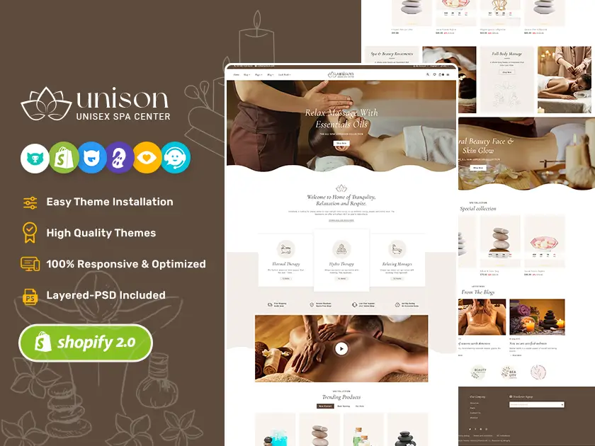 Unison – Shopify Responsive Theme für Spa-, Beauty-, Gesundheits- und Wellness-Shops