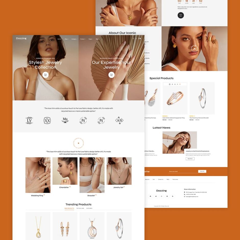 Dazzing - Jewelry Store WooCommerce Responsive Theme