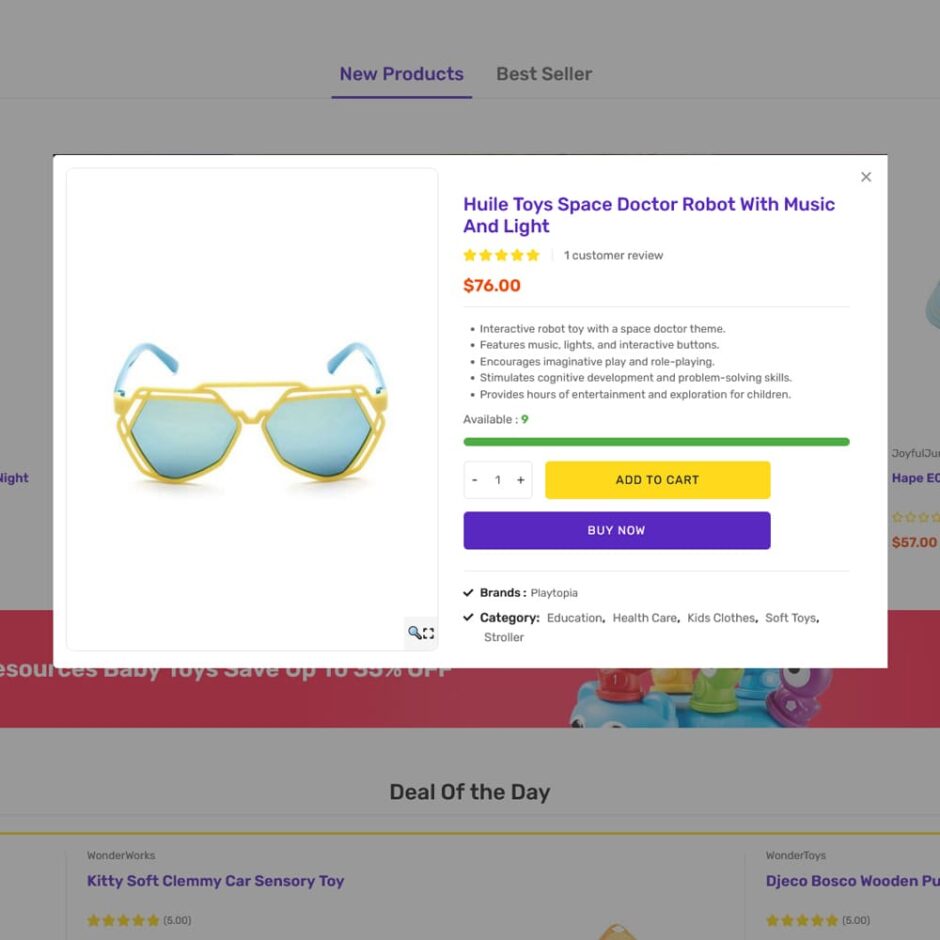 KidzyMall - Mega Kids Toys Store - WooCommerce Responsive Theme