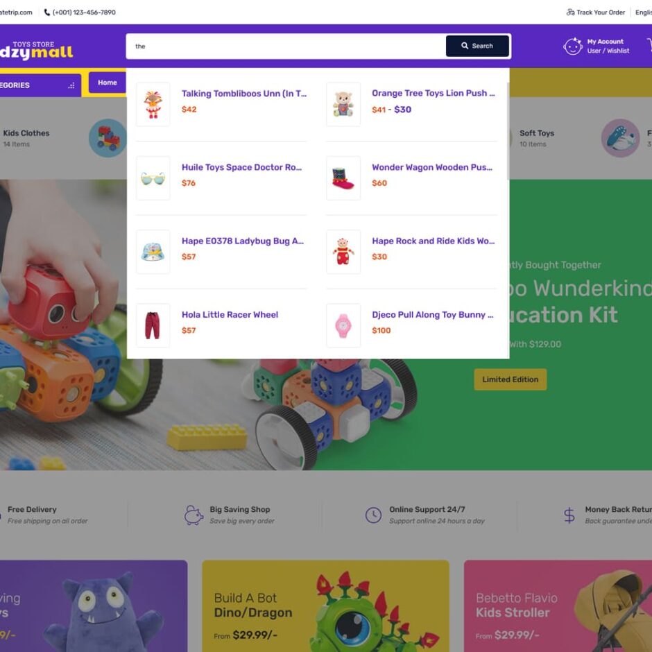 KidzyMall - Mega Kids Toys Store - WooCommerce Responsive Theme