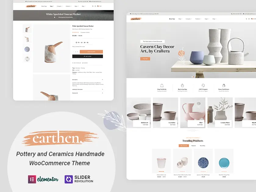 Earthen - Best Home Decor Theme for WooCommerce Stores Earthen - Best Home Decor Theme for WooCommerce Stores