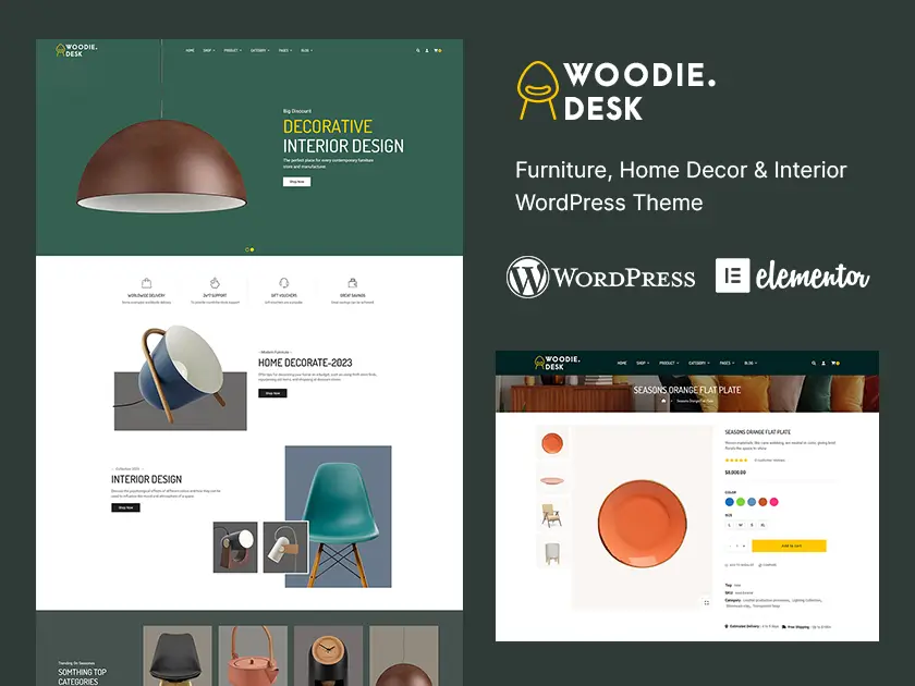 Woodie - Best of Home Decor WooCommerce Responsive Theme