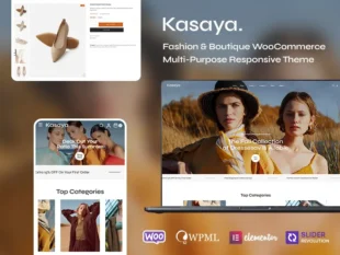 Kasaya - Modern Fashion & Apparels - WooCommerce Responsive Theme