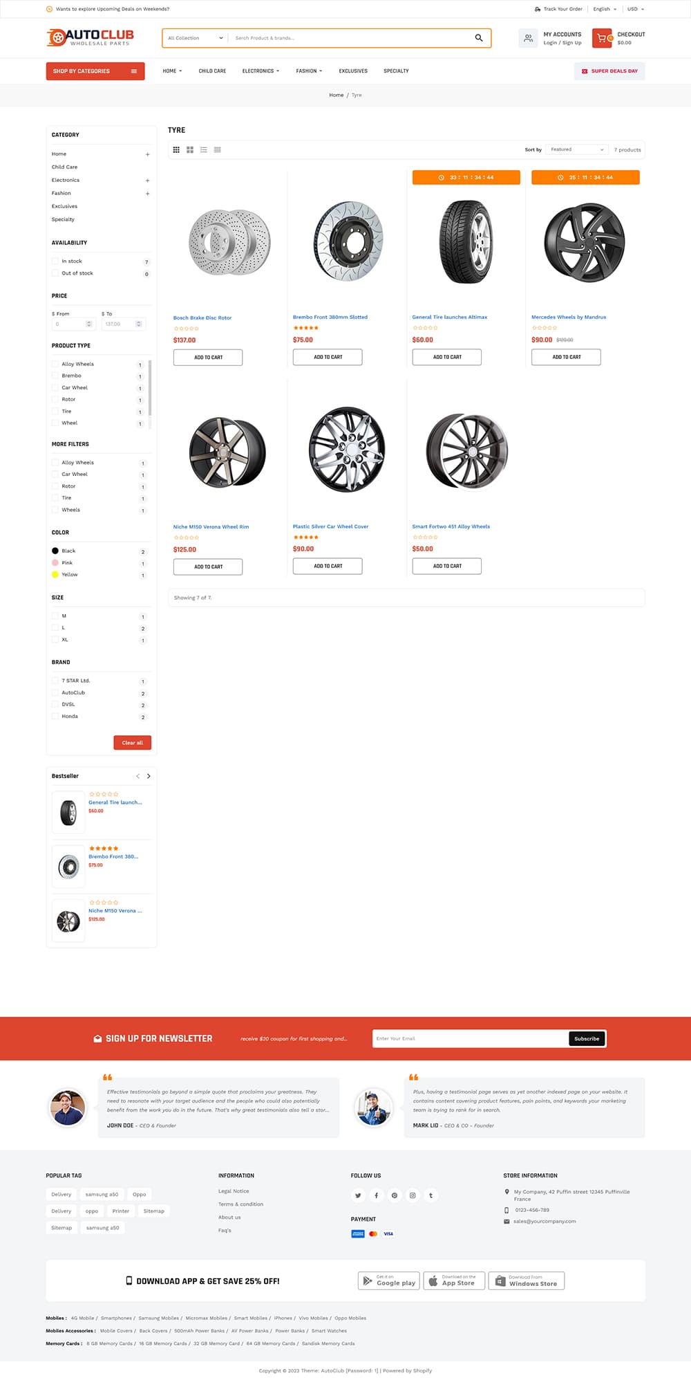 AutoClub - Automotive, Spareparts, Garage Equipment Stores - Shopify Multipurpose Responsive Theme - Image 4