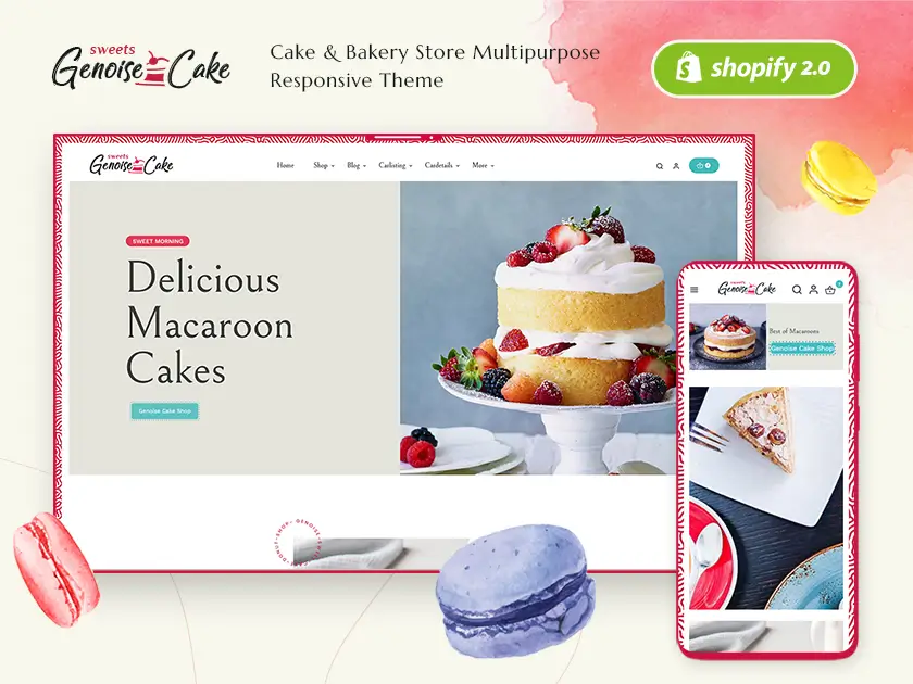 Genoise - Cake & Bakery Shop - Shopify Responsive Theme