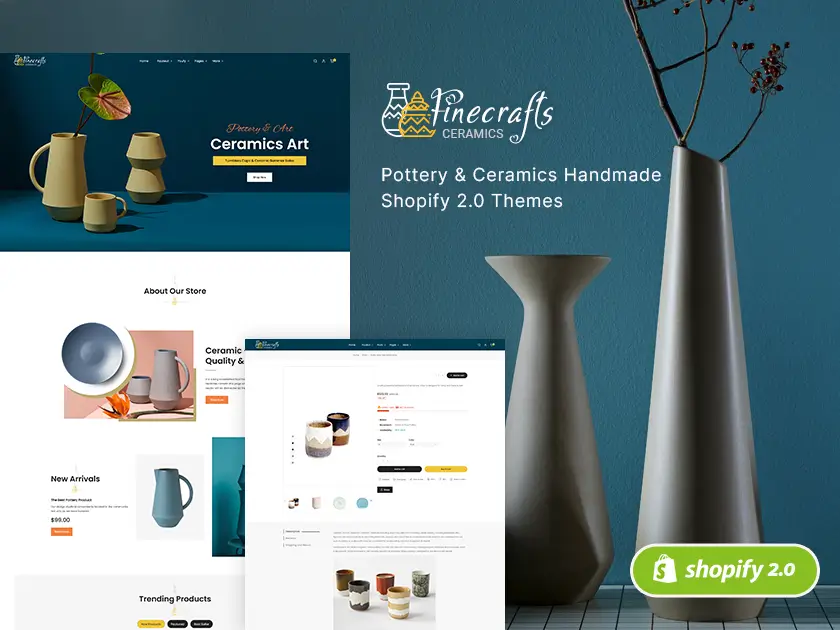 Finecrafts - Shopify Responsive Theme für Wohnkultur