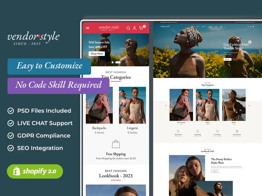 VendorStyle - Fashion & Apparel - Shopify Multipurpose Responsive Theme