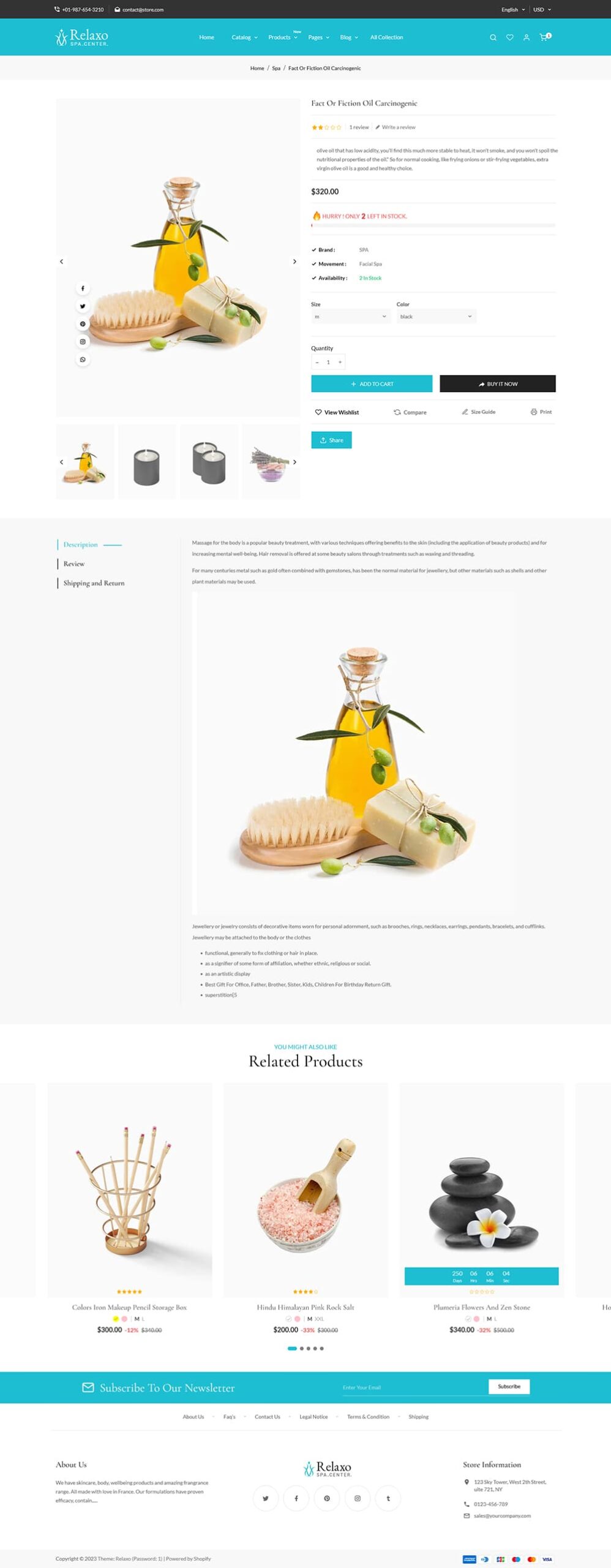 Relaxo Beauty & Spa - Shopify OS 2.0 Theme