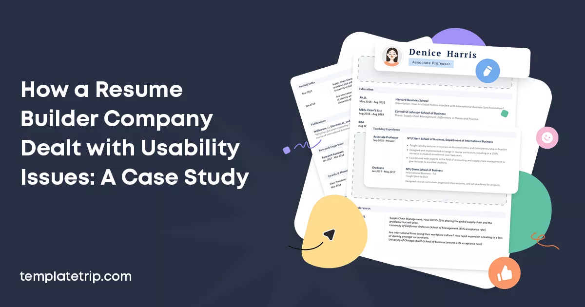 How a Resume Builder Company Deal with Usability Issues
