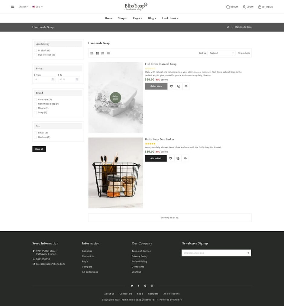 BlissSoap - Shopify Crafted theme for Handmade Soap, Soy Candle, Artistic Makers