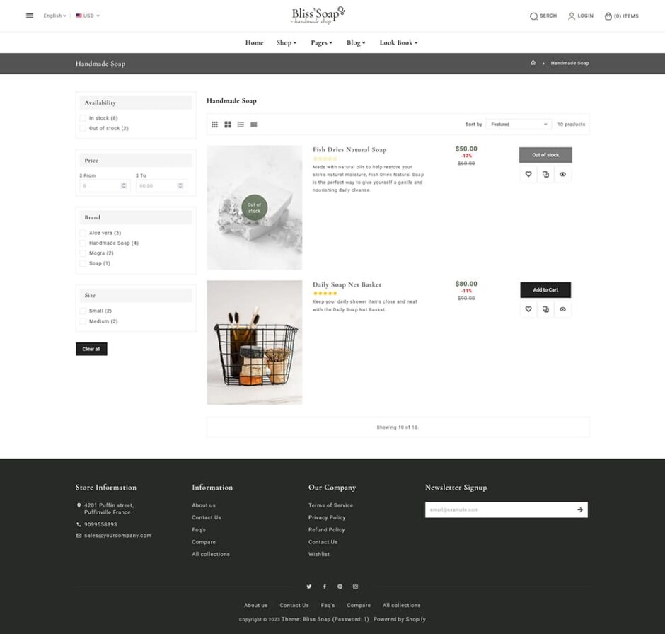 BlissSoap - Shopify Crafted theme for Handmade Soap, Soy Candle, Artistic Makers