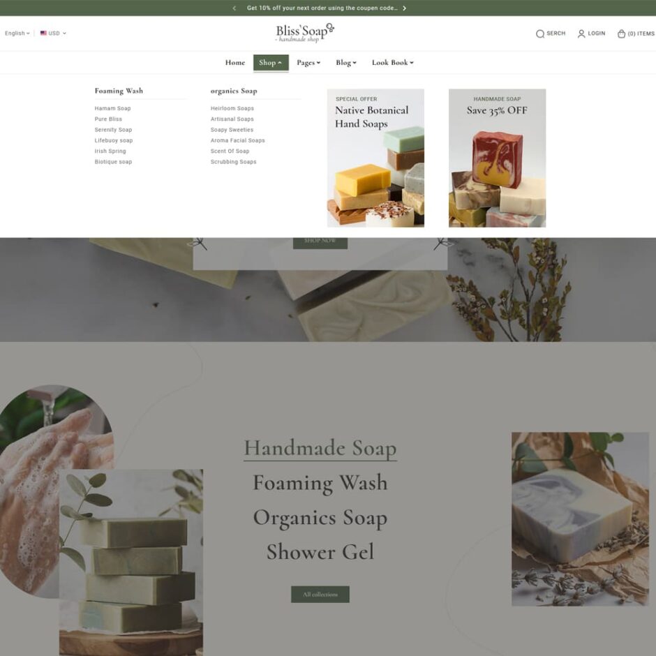 BlissSoap - Shopify Crafted theme for Handmade Soap, Soy Candle, Artistic Makers