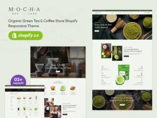 Mocha - Tienda de café y té verde - Tema adaptable de Shopify