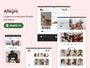 Allegro - Lingerie e roupas íntimas - Tema responsivo da Shopify