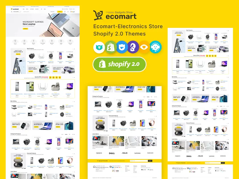 Ecomart - Electronic & Marketplace Store Theme for Shopify