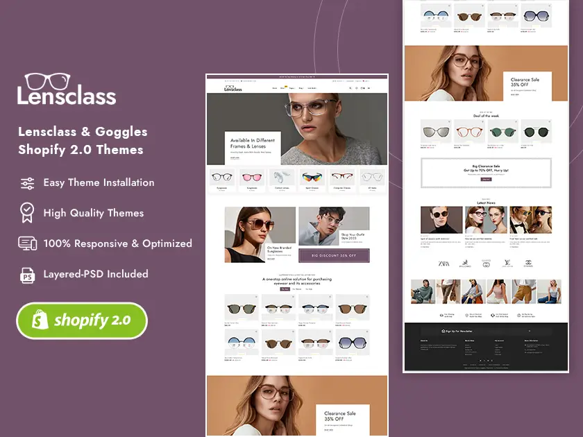 LensClass - Premium Shopify Theme for Eyewear, Goggles & Sunglass