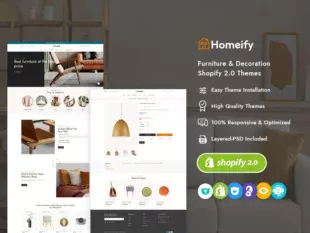 Homeify – Bestes Shopify-Theme für Inneneinrichtung und Kunsthandwerk