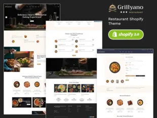 Grillyano: el mejor tema de Shopify para restaurantes, comida rápida y platos