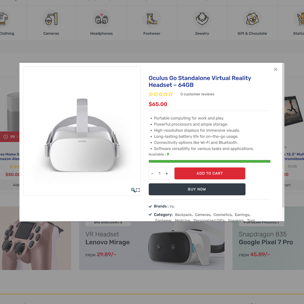 ClickShop - WooCommerce Theme For Electronic & Gadgets Marketplace Store