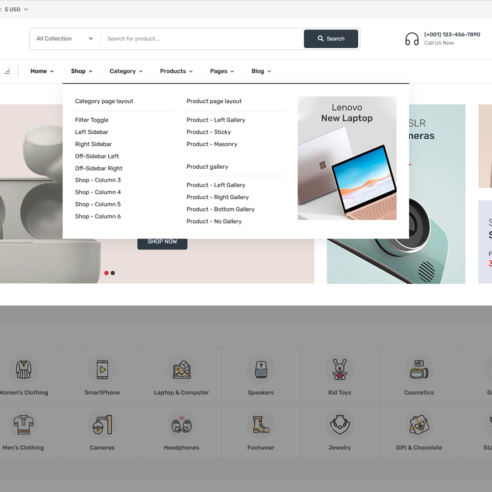 ClickShop - WooCommerce Theme For Electronic & Gadgets Marketplace Store