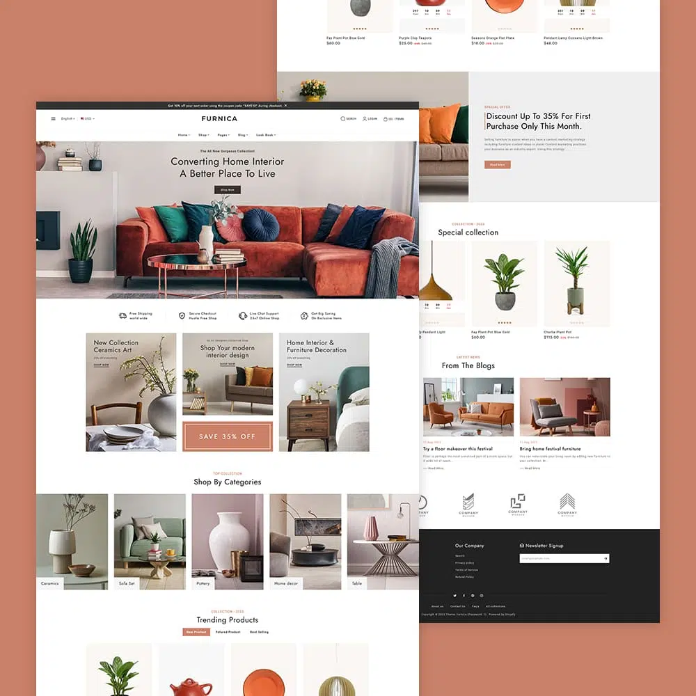 Furnica - Shopify Responsive Theme For Home Decor, Furniture, Art & Crafts