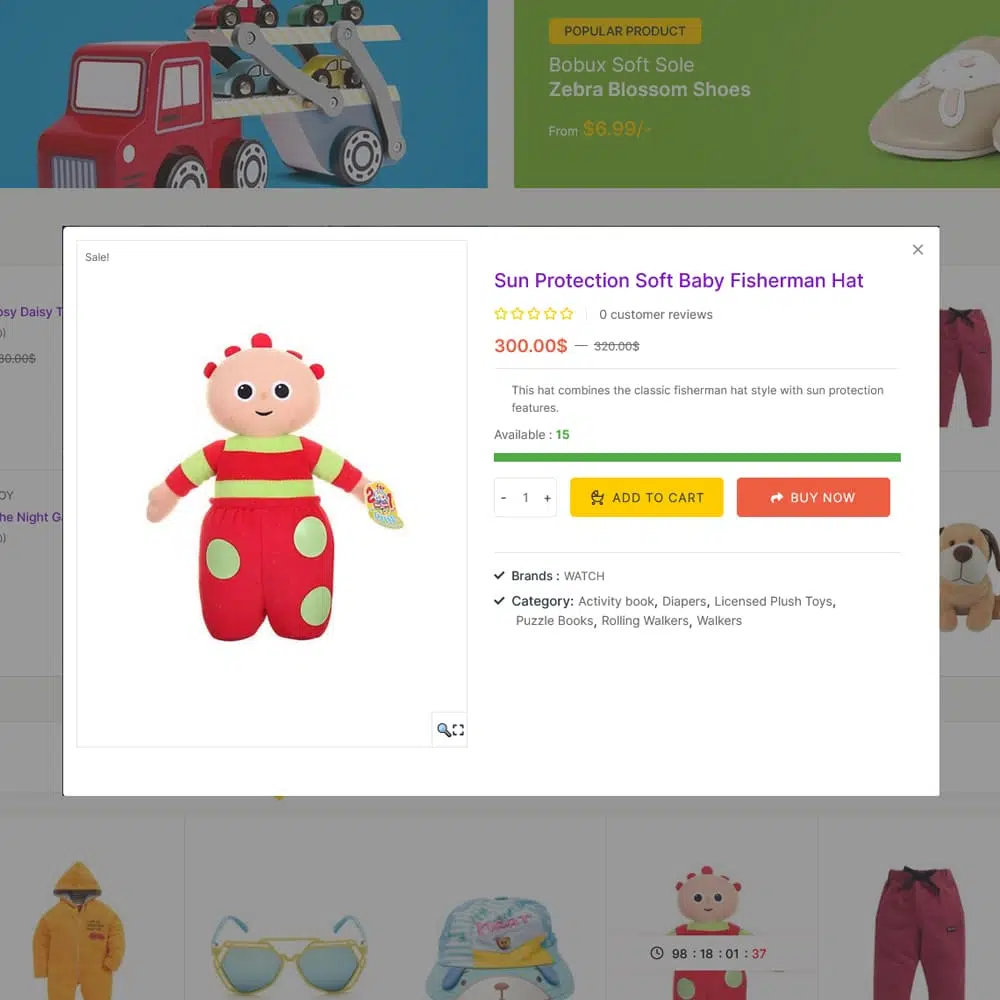 KinderJoy - Kids Fashion & Toys Store - WooCommerce Theme