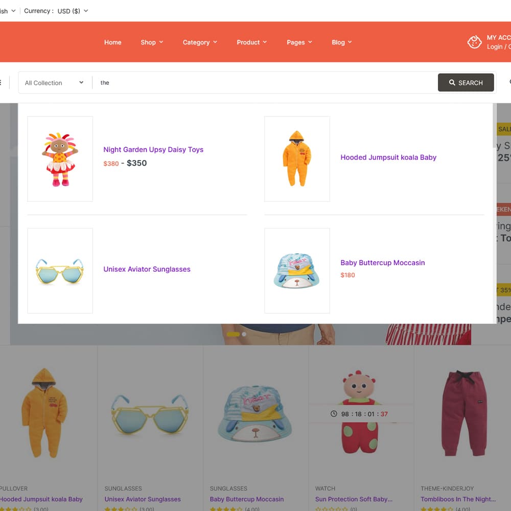 KinderJoy - Kids Fashion & Toys Store - WooCommerce Theme