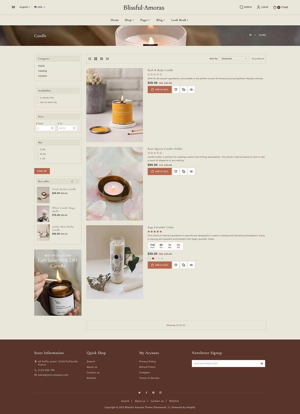 Blissful Amoras - Crafted Shopify Multipurpose Responsive Theme