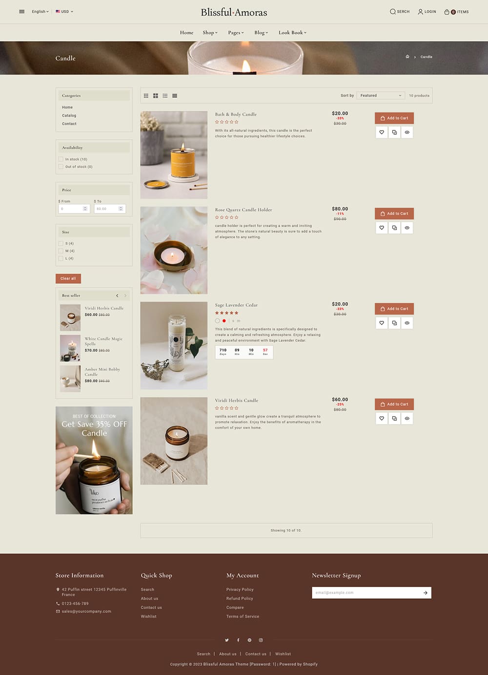 Blissful Amoras - Crafted Shopify Multipurpose Responsive Theme