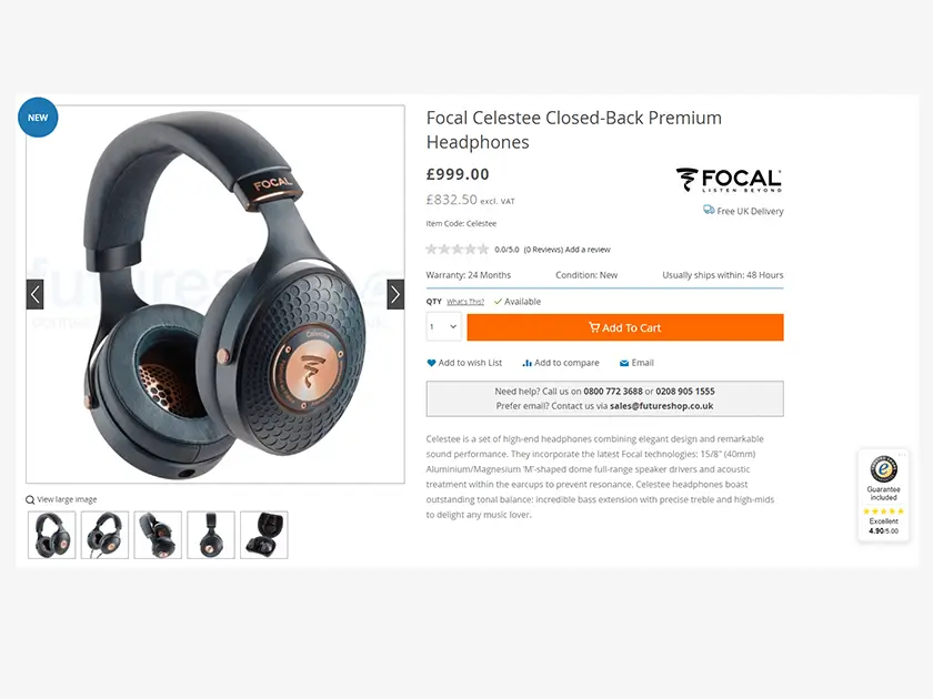 Product Listing & Description