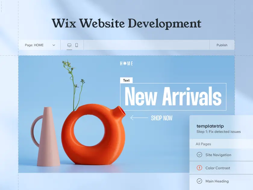 Wix Website-Entwicklung – TemplateTrip