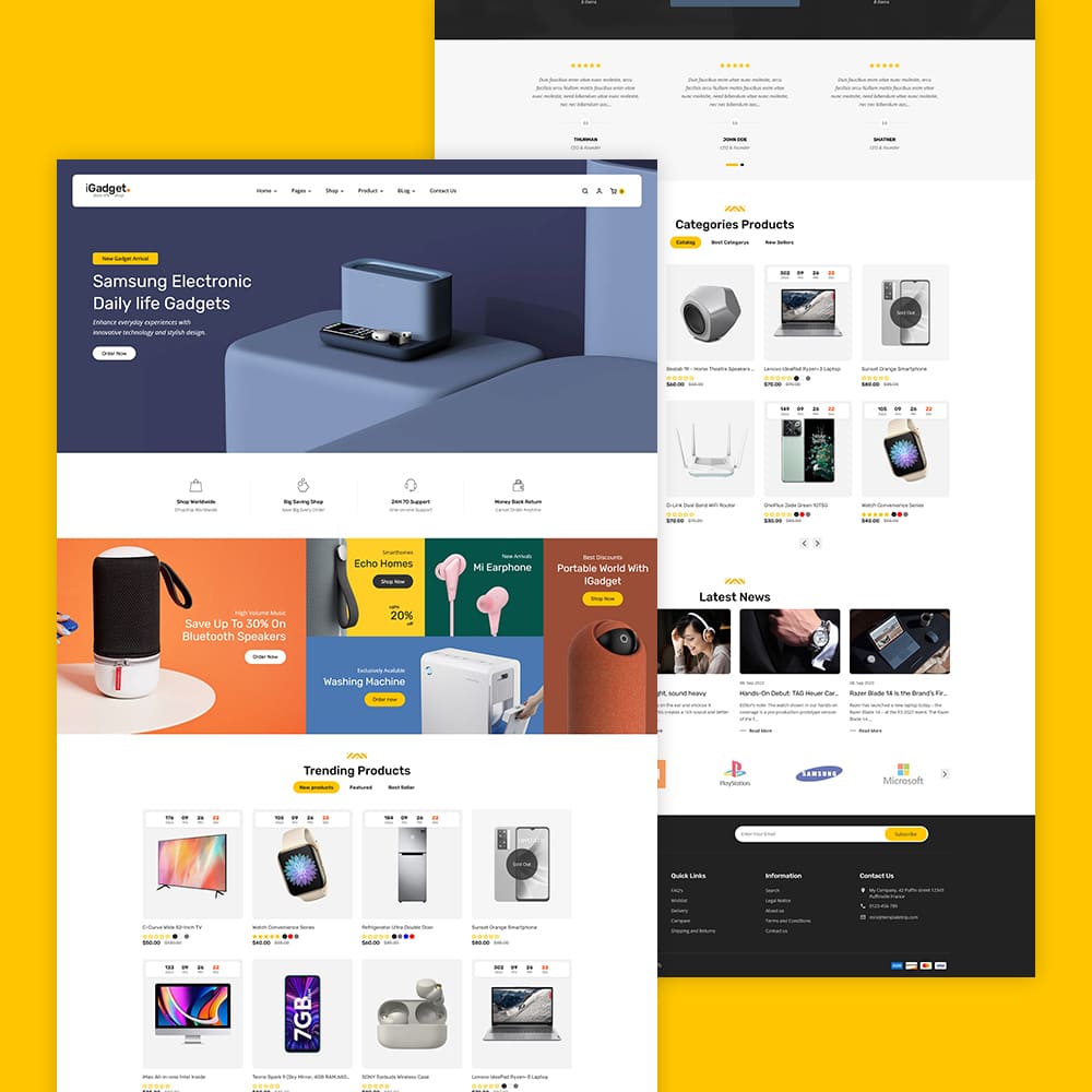 iGadget — gadżety i głośniki elektroniczne — minimalny motyw Shopify