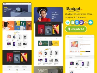 iGadget - Aparatos electrónicos y parlantes - Tema minimalista para Shopify