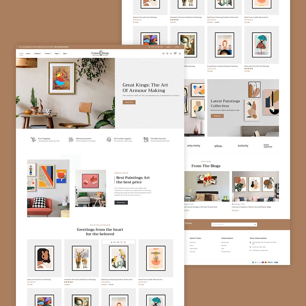 CanvasArt - Painting, Art & Crafts - WooCommerce Theme