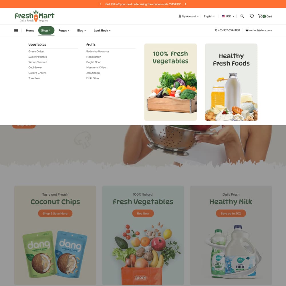 FreshMart - Best Shopify Theme For Farmers, Organics, Veggie, Grocery