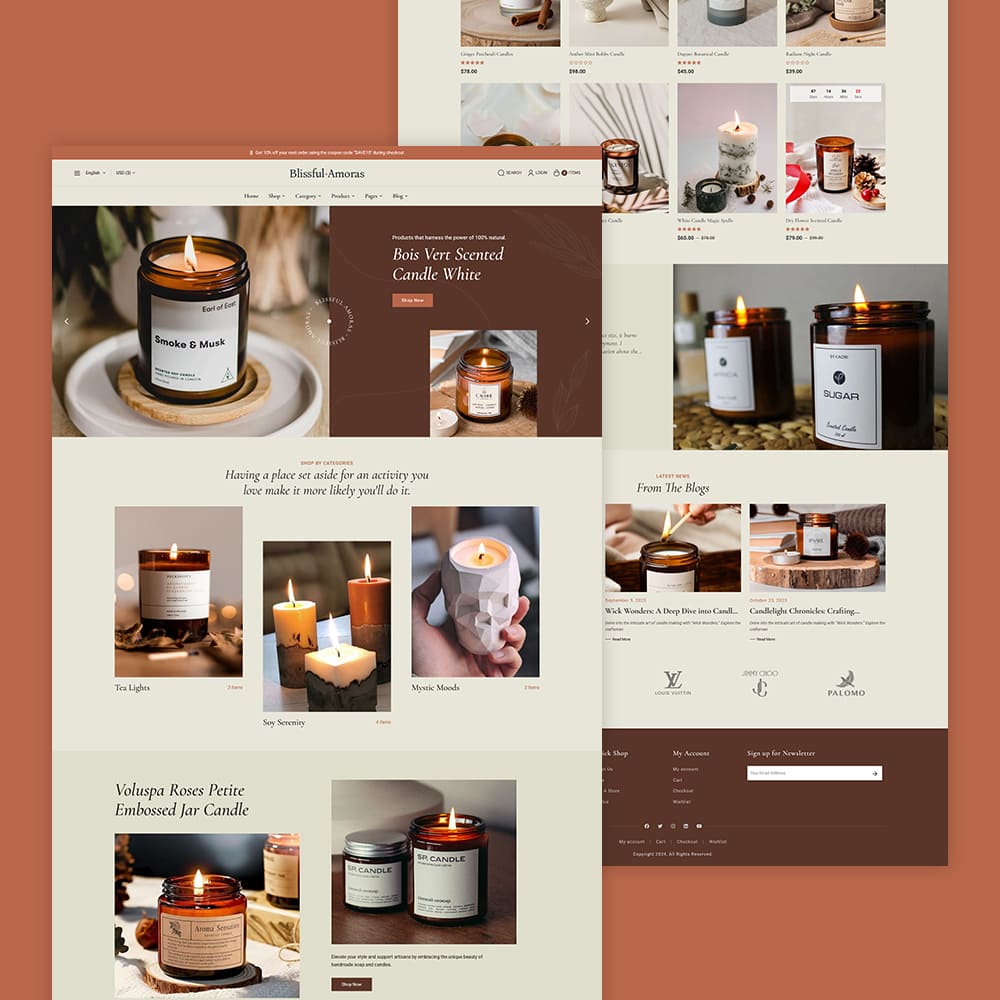 BlissfulAmoras - WooCommerce Theme For Natural & Handmade Soy Candles
