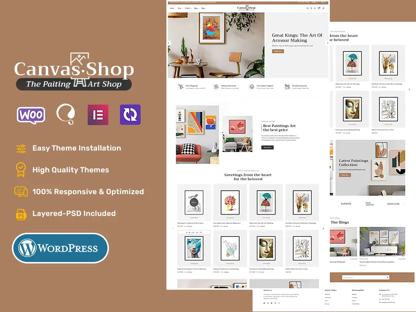 CanvasArt - Painting, Art & Crafts - WooCommerce Theme