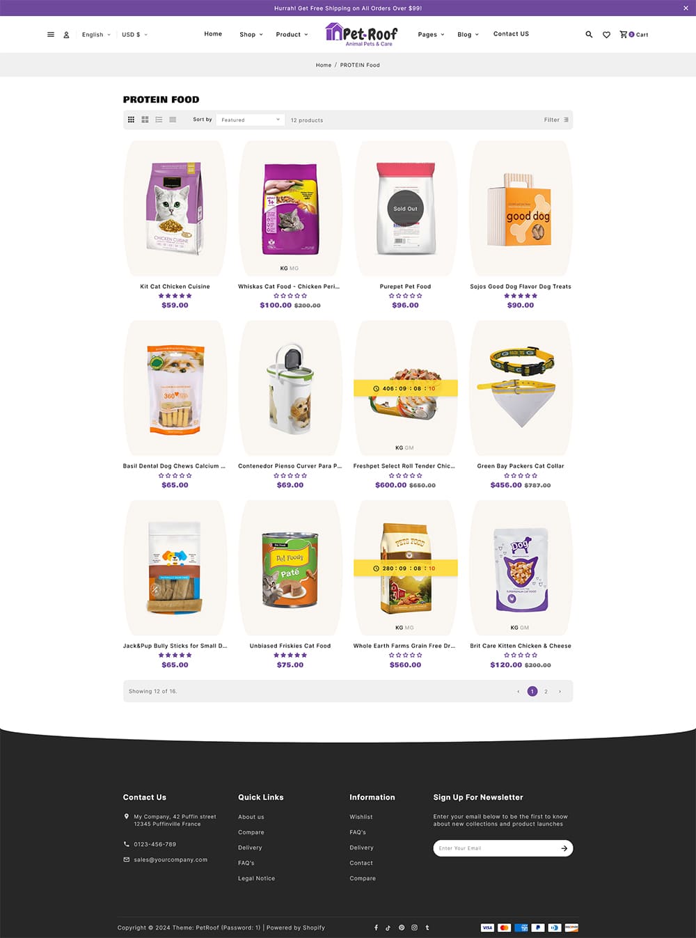 PetRoof - Animal & Pets Care - Shopify Responsive Theme