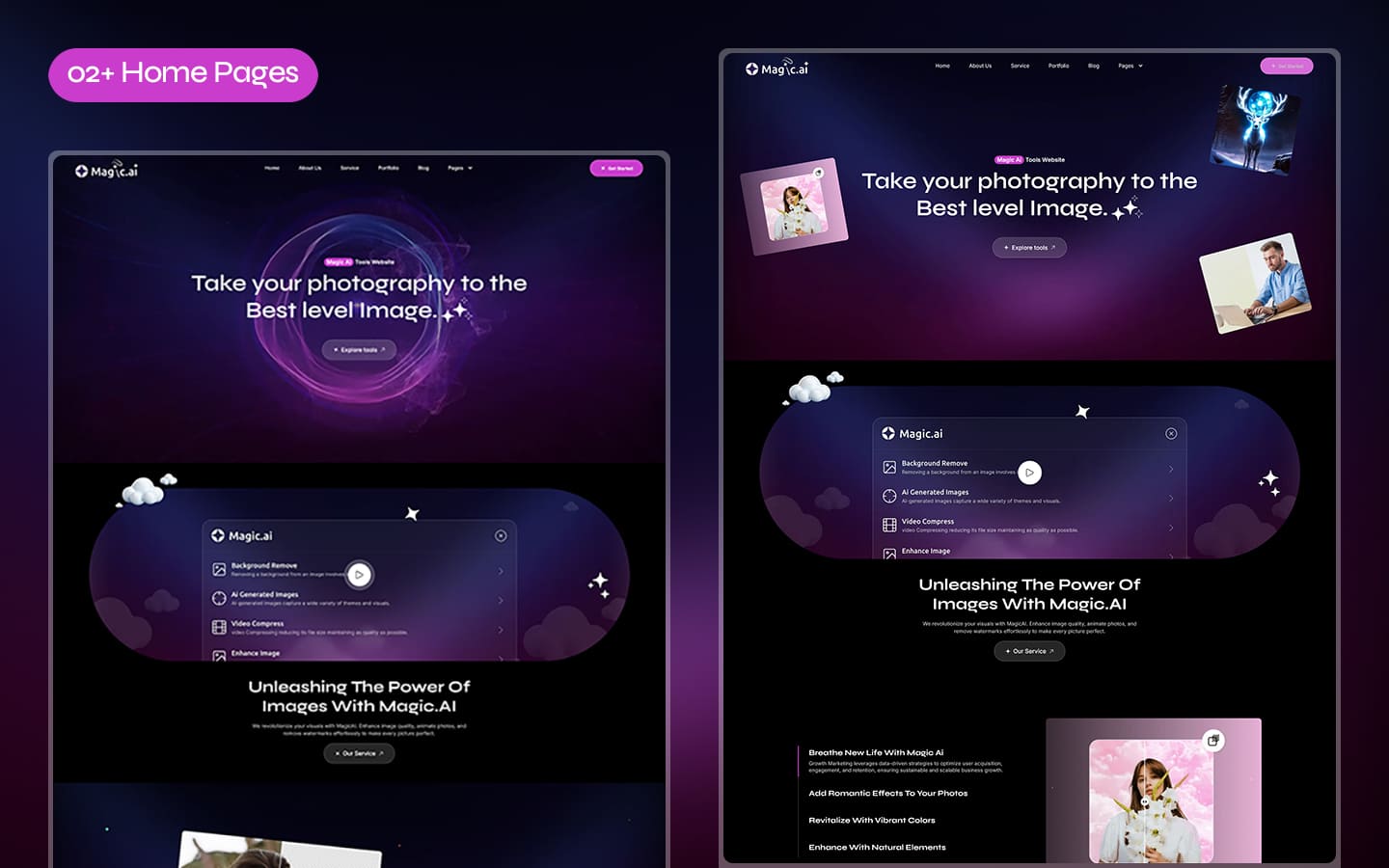 Magic Ai - Webflow Template for Ai Tools & SaaS Tech Products