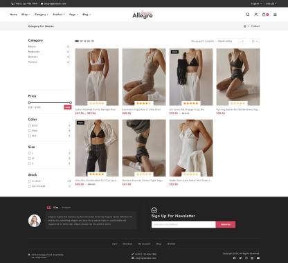 Allegro - Lingerie & Underwear - WooCommerce Theme