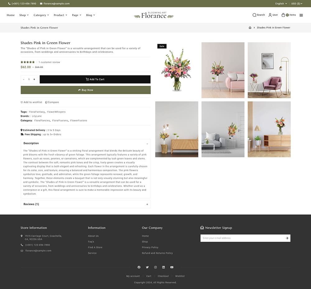 Florance - Crafted WooCommerce Theme For Flowering & Crafts Stores Florance - Crafted WooCommerce Theme For Flowering & Crafts Stores
