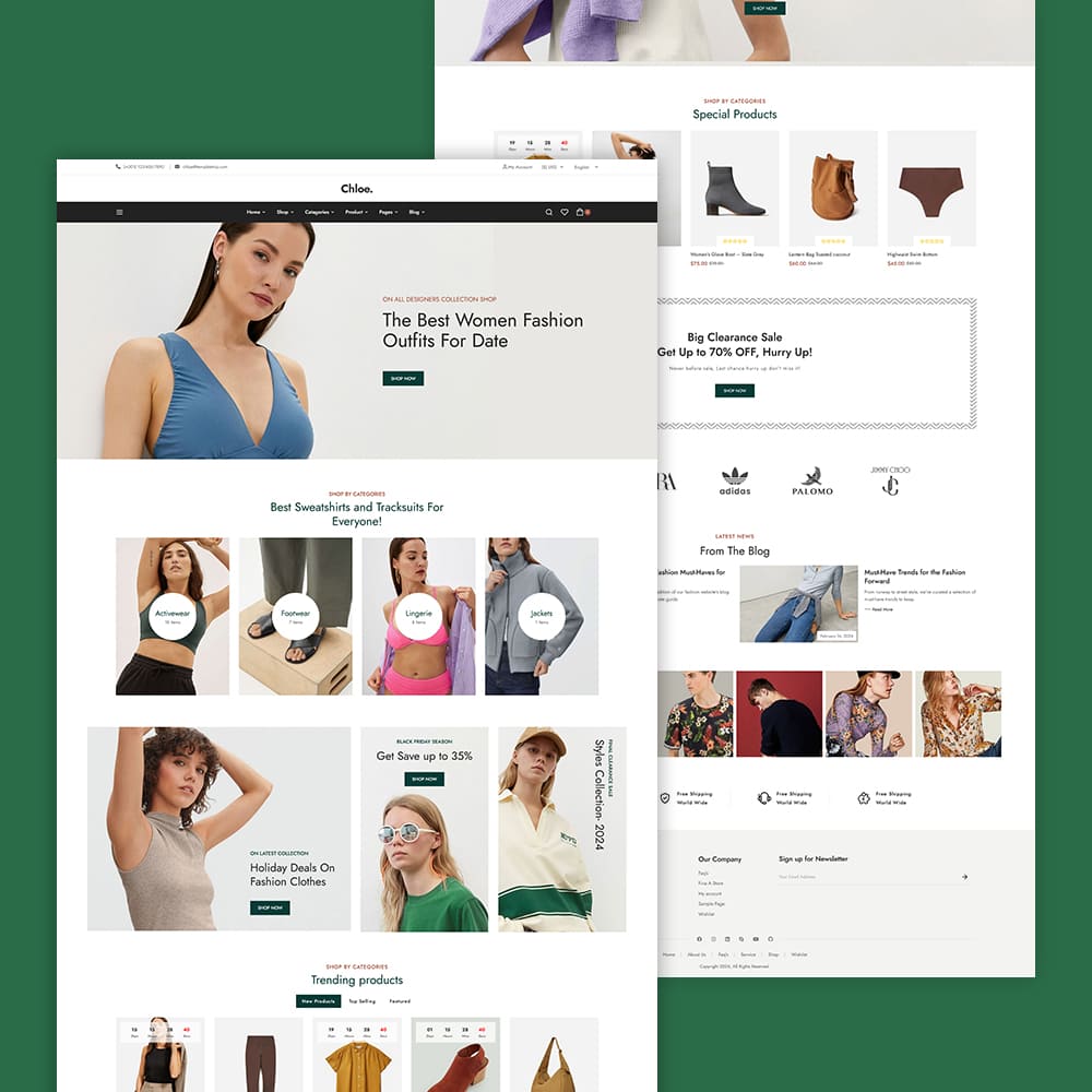 Chloe - Fast Fashion & Apparels - WooCommerce Theme