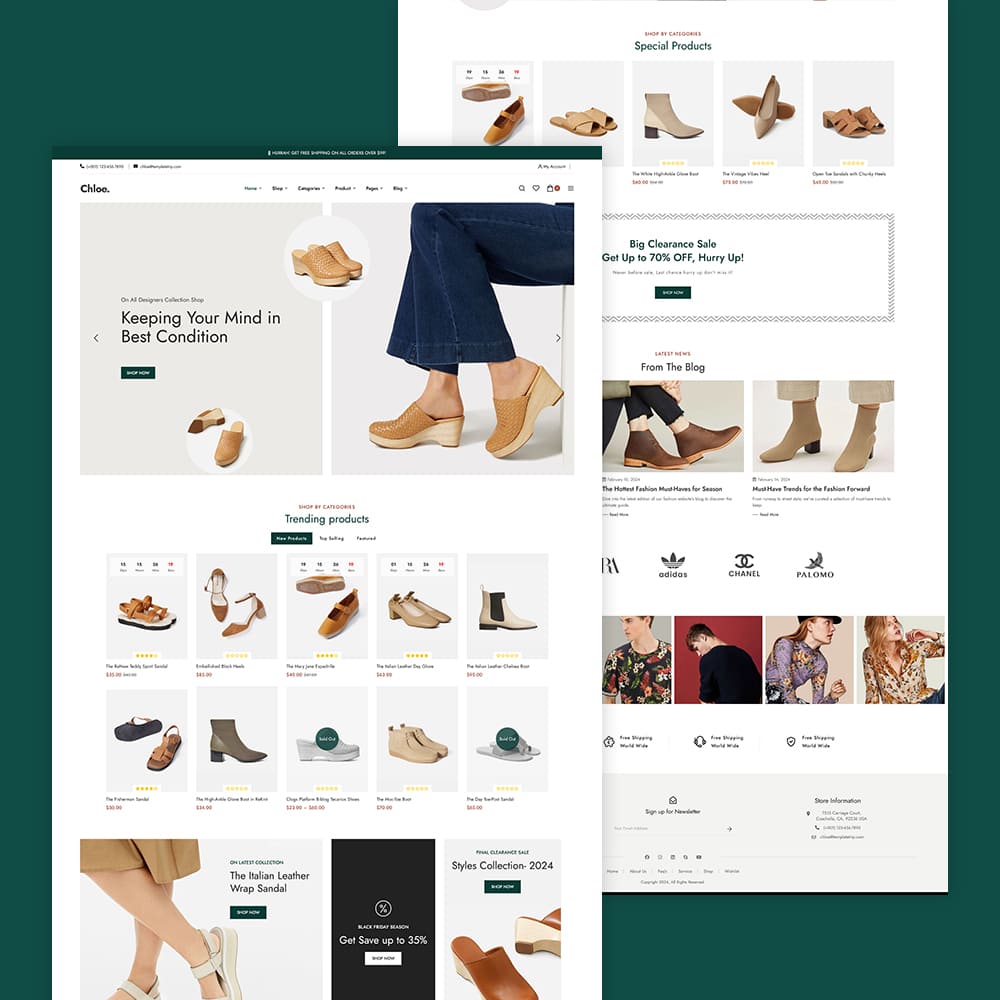 Chloe - Fast Fashion & Apparels - WooCommerce Theme