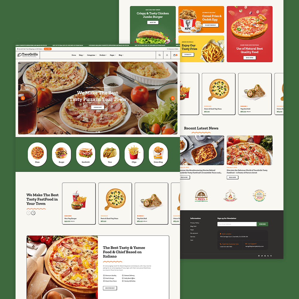 TacoGrills - WooCommerce Fast Food Theme for Burger, Pizza